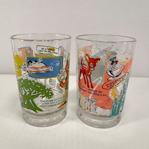 2 Vintage McDonalds Walt Disney World 100 Years Of Magic Cups Goofy Dumbo - Picture 4 of 6
